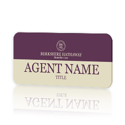 BERKSHIRE HATHAWAY HomeServices Realtor Signs Name Badges