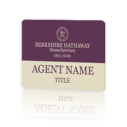 BERKSHIRE HATHAWAY HomeServices Realtor Signs Name Badges