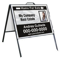 ERA Real Estate Realtor Signs 36 X 48 Black Angle Iron Frame