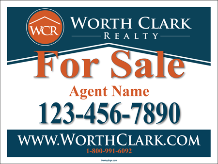 Worth Clark Realty Realtor Signs Panels