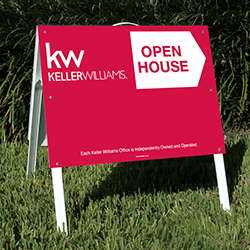 Keller Williams - Main Web Store Realtor Signs 18 X 24 Poly Tent Sign ...