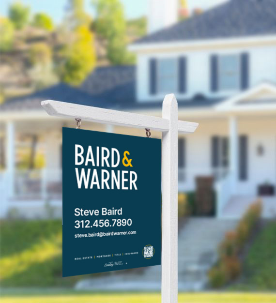 Baird and Warner Agent Name Real Estate Sign