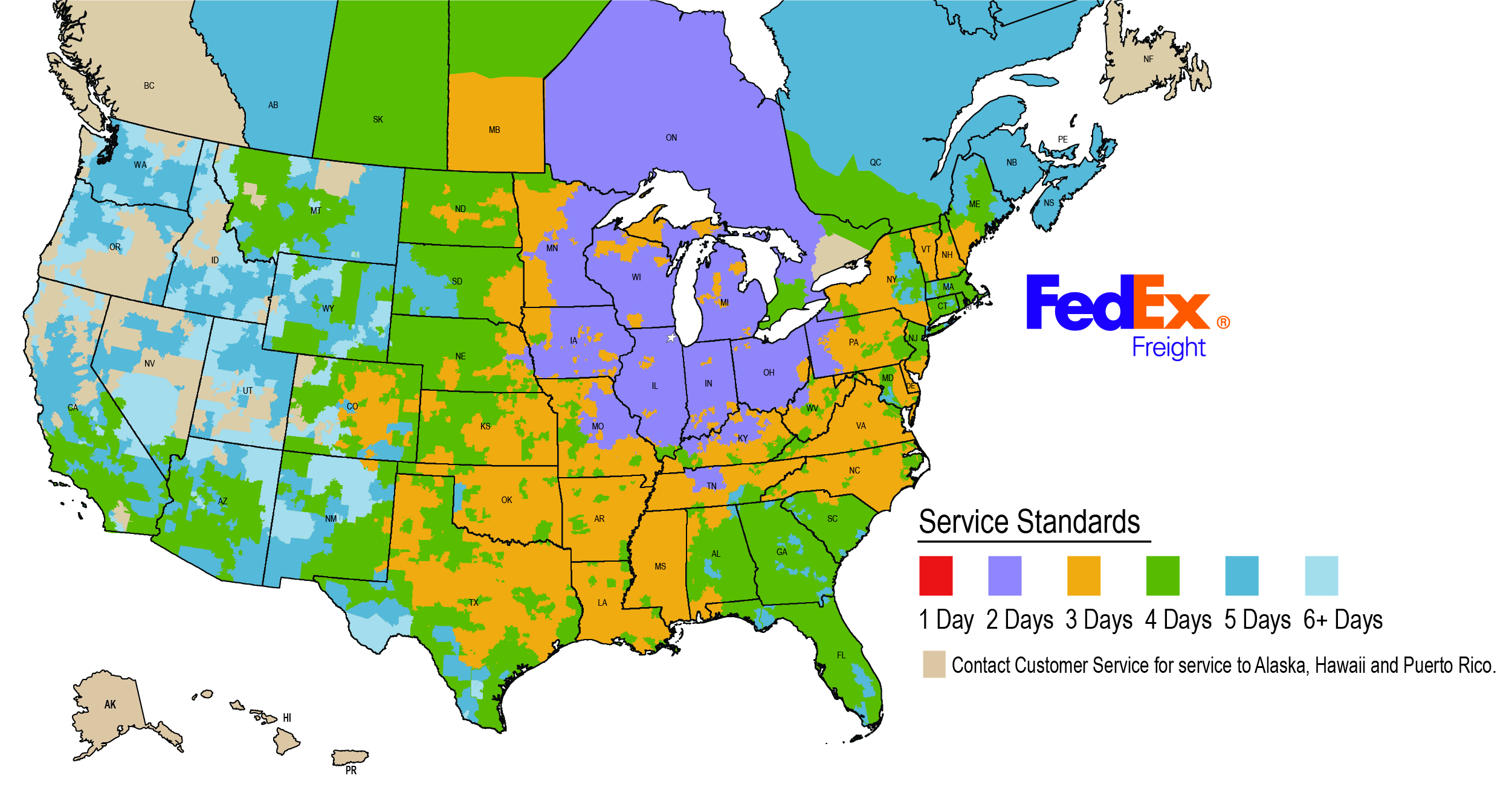 Fedex Map Image
