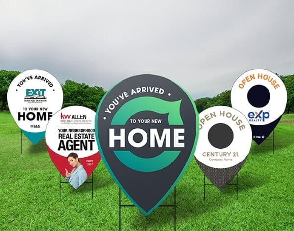 Creative real estate yard signs