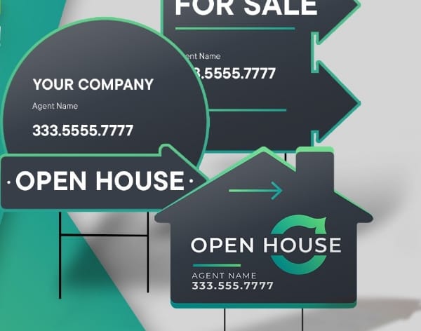 Custom open house signs